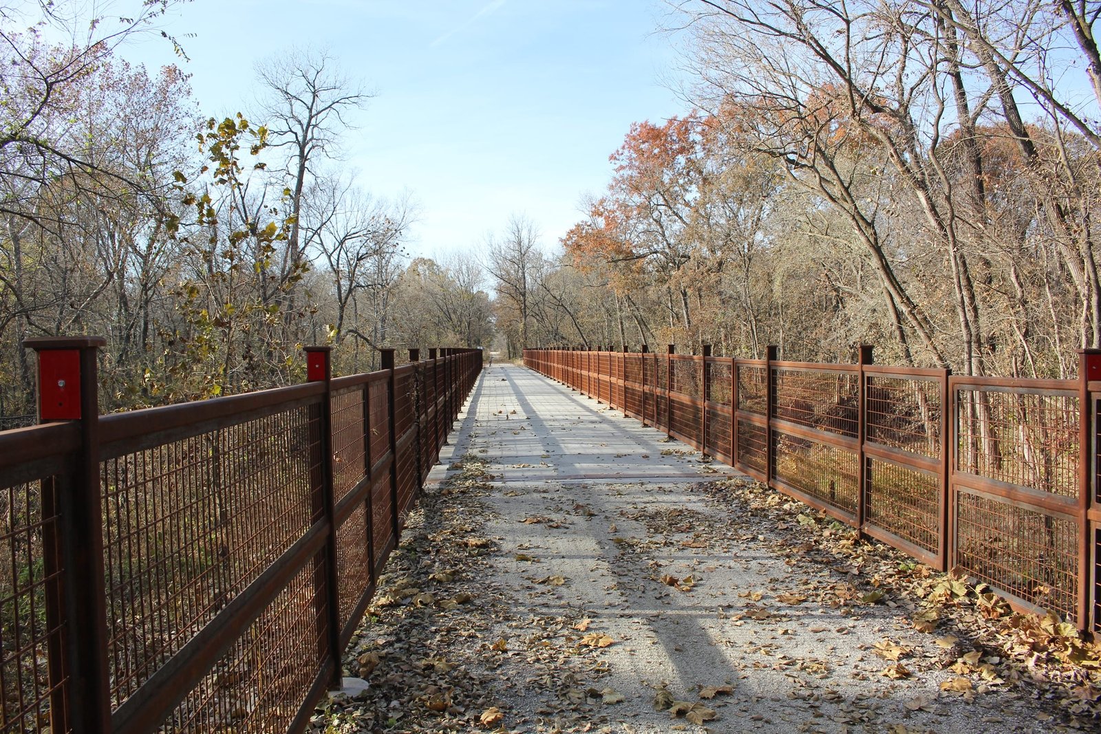 Looking west